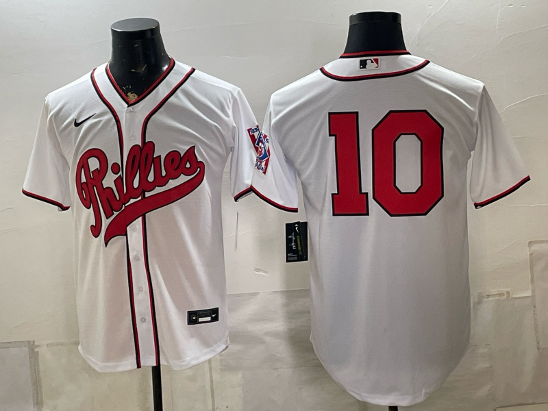 Men 2026 Philadelphia Phillies #10 white Game Nike MLB Jersey 082300->st.louis cardinals->MLB Jersey